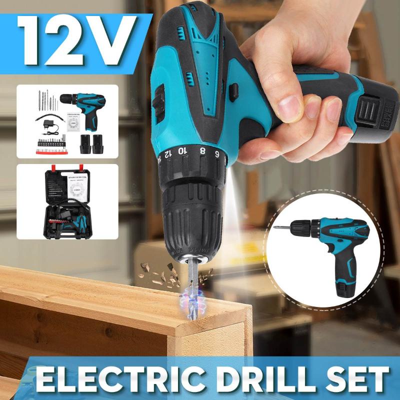 Professiona Electric Drills DOERSUPP 12V Cordless Drill Double Speed Lithium Battery Rechargeable Screwdriver Power Tools With Accessories
Professiona Electric Drills DOERSUPP 12V Cordless Drill Double Speed Lithium Battery Rechargeable Screwdriver Power Tools With Accessories