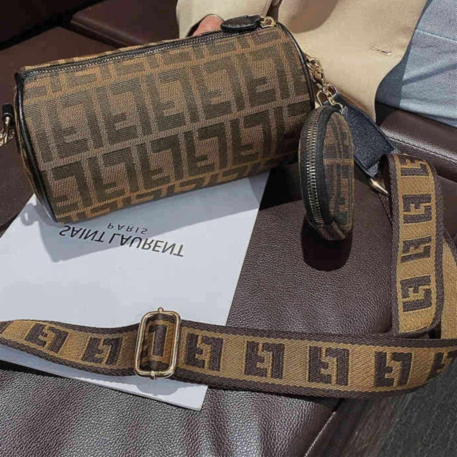 50% off Boston bag new fashion wide shoulder belt messenger versatile canvas cylinder pillow Handbag Premium, Sky blue
50% off Boston bag new fashion wide shoulder belt messenger versatile canvas cylinder pillow Handbag Premium, Sky blue
