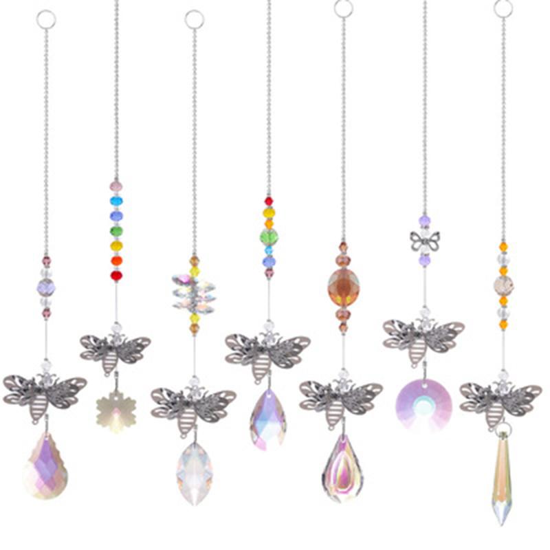 Christmas Decorations Bee Feifei Crystal Sunlight Catcher Pendant Hanging Plated Chaser For Window Curtains Home Garden Car Lamp Decor Gifts
Christmas Decorations Bee Feifei Crystal Sunlight Catcher Pendant Hanging Plated Chaser For Window Curtains Home Garden Car Lamp Decor Gifts