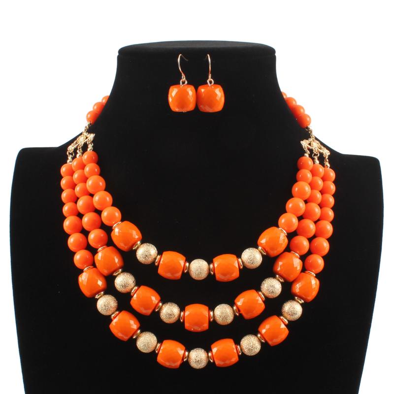 Earrings & Necklace European American Statement Set Gold Frosted Beads Women's Nigeria Beaded Choker Bracelet Earring Wedding Jewelery, Silver
Earrings & Necklace European American Statement Set Gold Frosted Beads Women's Nigeria Beaded Choker Bracelet Earring Wedding Jewelery, Silver