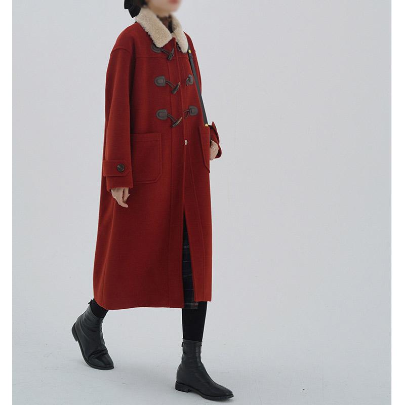 Women's Trench Coats Lamb Down Woolen Collar Coat For Women Autumn And Winter Retro Stitching Straight Horn Buckle Long High-quality, Tan;black
Women's Trench Coats Lamb Down Woolen Collar Coat For Women Autumn And Winter Retro Stitching Straight Horn Buckle Long High-quality, Tan;black
