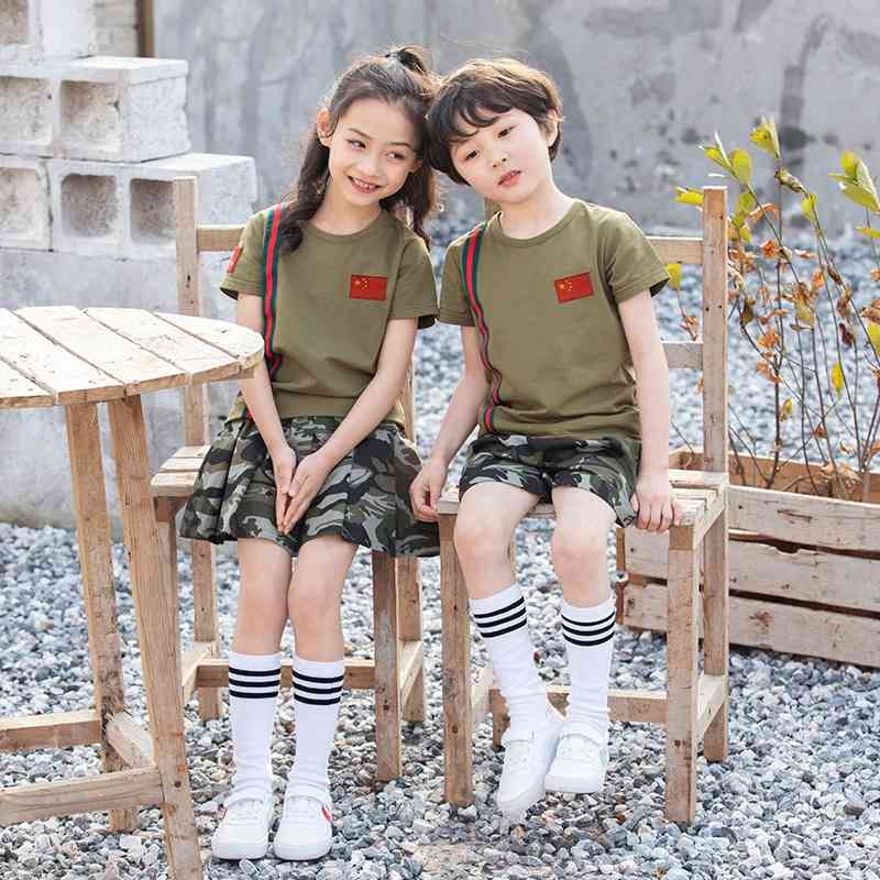 Children's camouflage boys' field special forces children's uniform dance performance military training suit summer
Children's camouflage boys' field special forces children's uniform dance performance military training suit summer