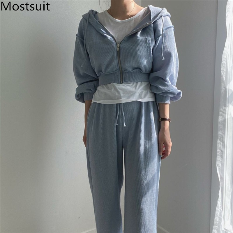 Sport Casual Korean Two Piece Pants Tracksuit Sets Women Short Hoodie + Wide Leg Outfits Fashion Female 210518, Pink
Sport Casual Korean Two Piece Pants Tracksuit Sets Women Short Hoodie + Wide Leg Outfits Fashion Female 210518, Pink