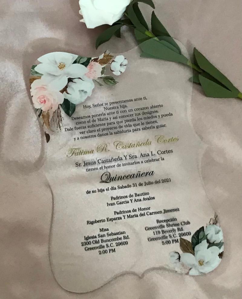Greeting Cards Acrylic Baptism Invitation,10pcs Custom Peony Wedding Invitations,Acrylic Menu,Favors,Quincearnera Invitations
Greeting Cards Acrylic Baptism Invitation,10pcs Custom Peony Wedding Invitations,Acrylic Menu,Favors,Quincearnera Invitations