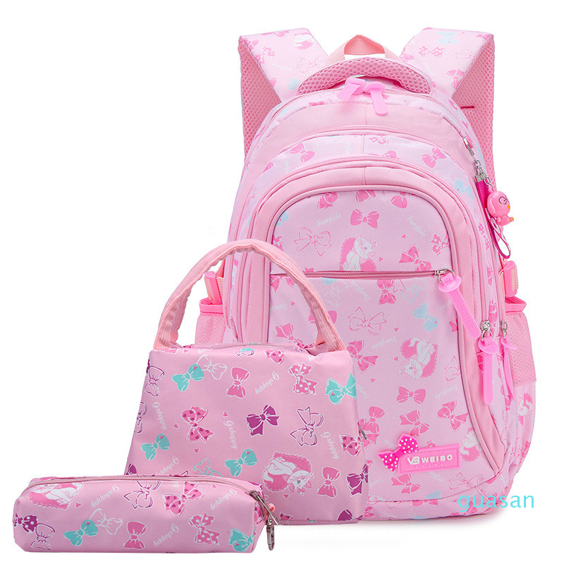 3PCS/Set Waterproof Children School Bags for Girls Princess School Backpacks Kids Printing Schoolbag mochila Infantil