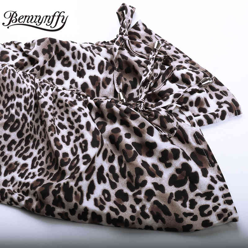 Turndown Collar Leopard Print Long Sleeve Shirt Women Spring Button Up Casual Ladies Tops and Blouses Style 210510