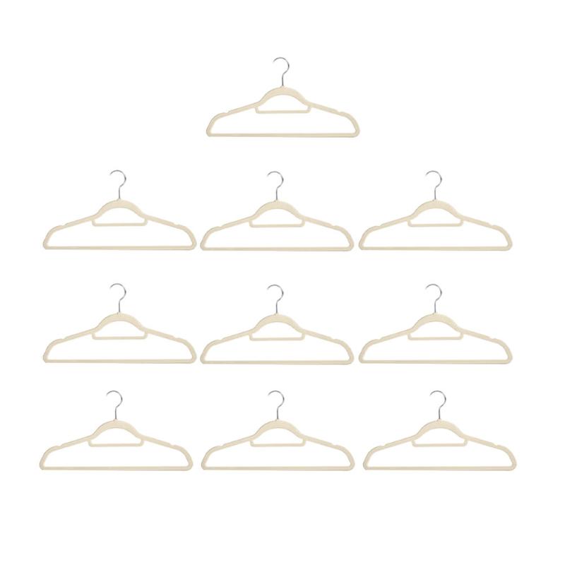 Hangers & Racks 10PCS Clothes Shelf Household Traceless Hanger Hanging Rack
