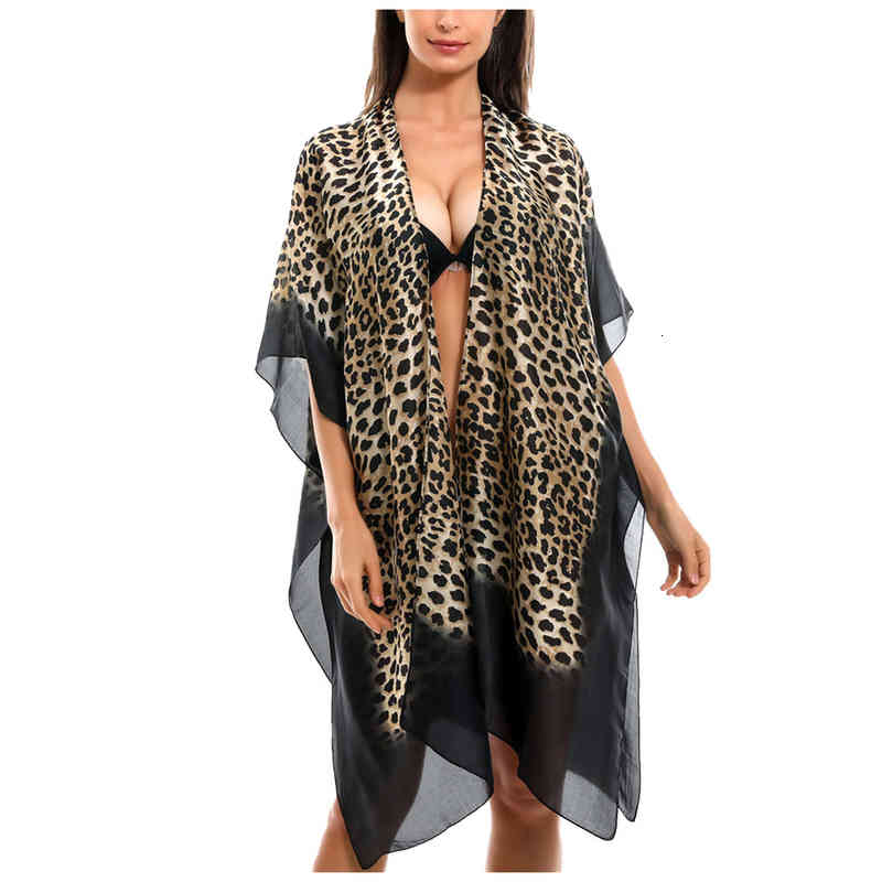 Summer Holiday Chiffon Printed Swimwear Women Beach Dress Kimono Cardigan Outwear Loose Beach Cover Up Pareo Saida De Praia, White;black
Summer Holiday Chiffon Printed Swimwear Women Beach Dress Kimono Cardigan Outwear Loose Beach Cover Up Pareo Saida De Praia, White;black