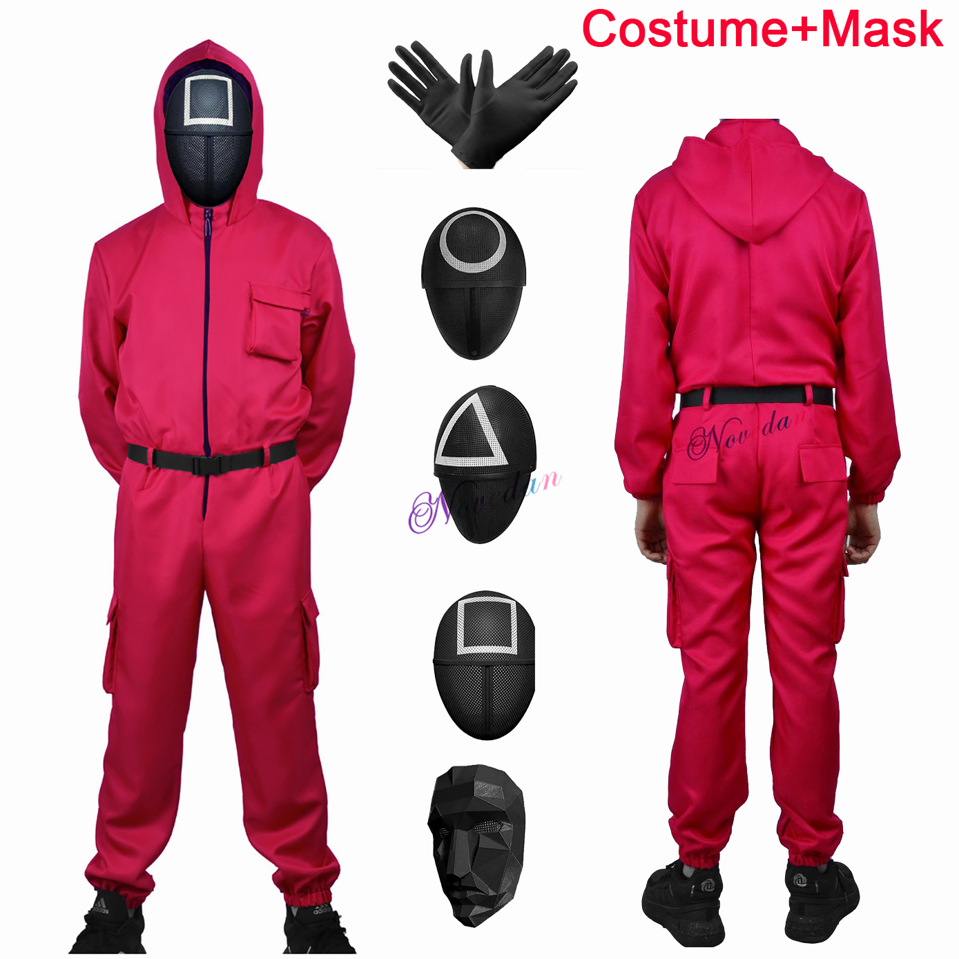 Catsuit Costumes Squid Game Costume Kids Women Men Round Six Mask Cosplay Jumpsuit Square Circle Triangle Helmet Mask Halloween Party Costum, Jumpsuitonly
Catsuit Costumes Squid Game Costume Kids Women Men Round Six Mask Cosplay Jumpsuit Square Circle Triangle Helmet Mask Halloween Party Costum, Jumpsuitonly