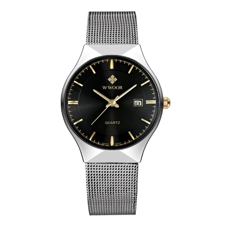 Wristwatches WWOOR Ultra Thin Case Fashion Male Wristwatch Top Business Watches Men Waterproof Quartz Movement Watch Clock, Gold
Wristwatches WWOOR Ultra Thin Case Fashion Male Wristwatch Top Business Watches Men Waterproof Quartz Movement Watch Clock, Gold