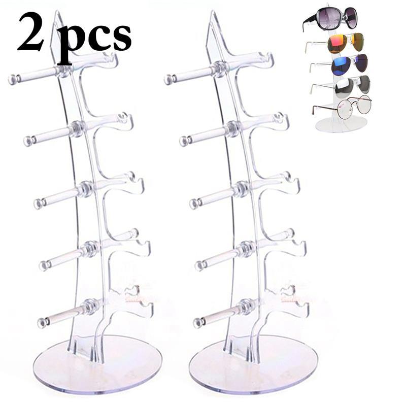Fashion Sunglasses Frames 2pcs Multi Colors Acrylic 5 Pairs Glasses Eyeglass Frame Show Rack Counter Jewelry Organizer Display Stand Holder
Fashion Sunglasses Frames 2pcs Multi Colors Acrylic 5 Pairs Glasses Eyeglass Frame Show Rack Counter Jewelry Organizer Display Stand Holder