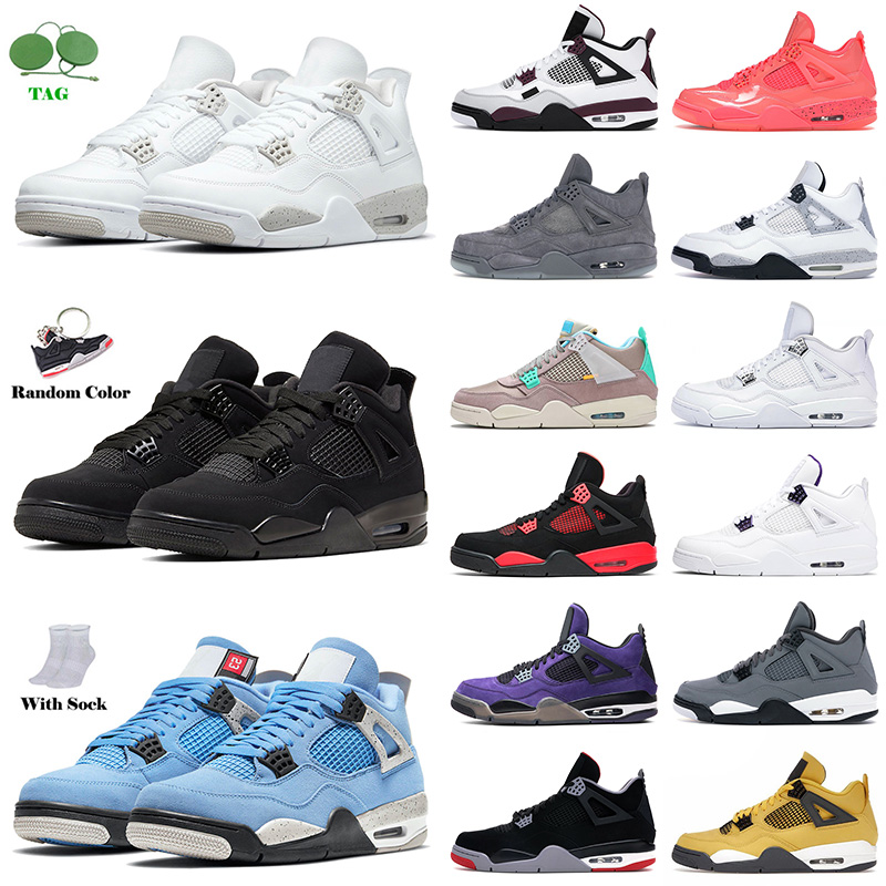 Authentic Original Retro Basketball Shoes 4 4s Jumpman Sneakers White Oreo Jorden Off Mens Womens Black Cat Outdoor Sports Trainers University Blue
Authentic Original Retro Basketball Shoes 4 4s Jumpman Sneakers White Oreo Jorden Off Mens Womens Black Cat Outdoor Sports Trainers University Blue