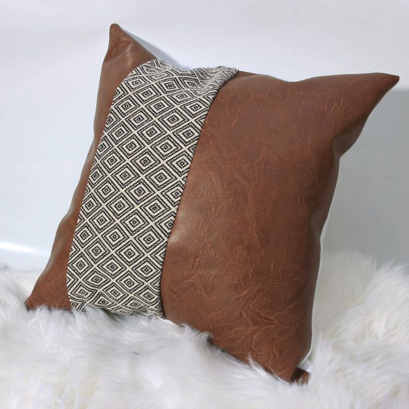 Cushion/Decorative Pillow Brown PU Leather Cushion Covers Diamond Lattice Decorative Throw Case For Sofa Bed Car Seat Home Cover 45x45cm, 01
Cushion/Decorative Pillow Brown PU Leather Cushion Covers Diamond Lattice Decorative Throw Case For Sofa Bed Car Seat Home Cover 45x45cm, 01