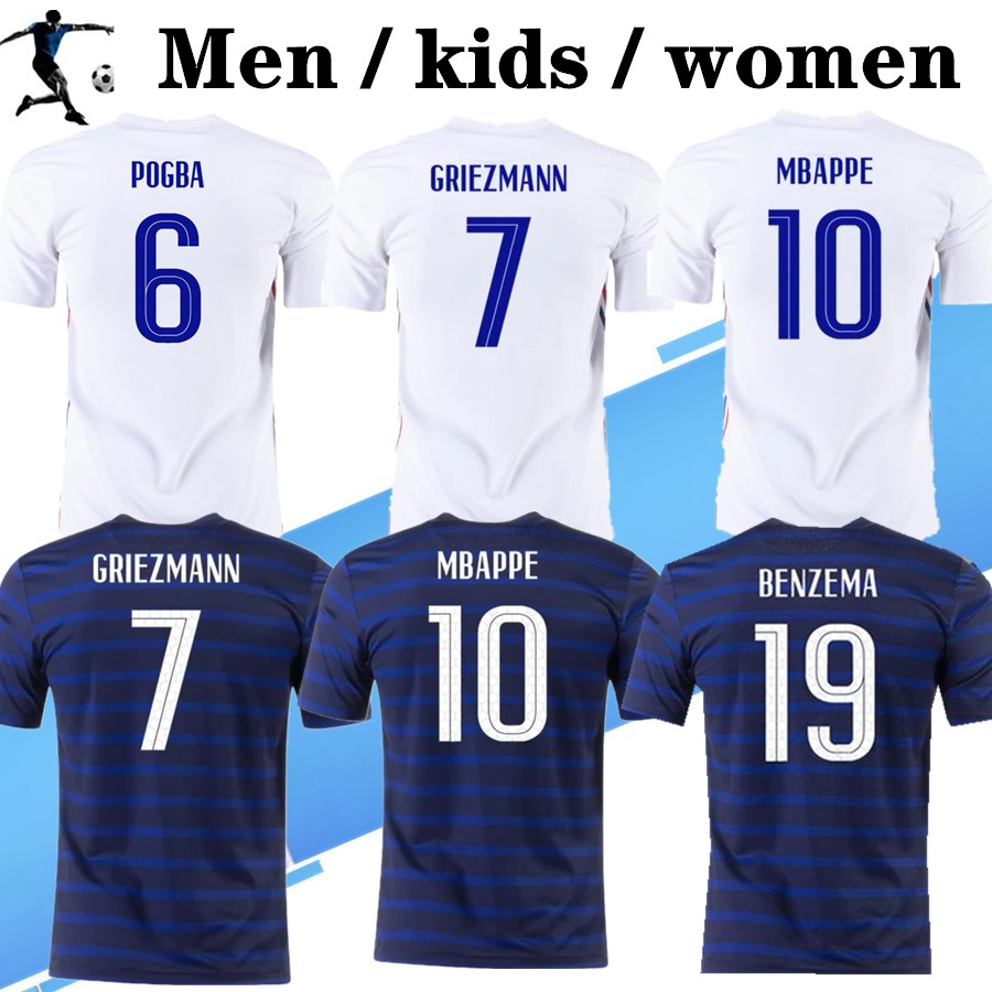 Size:S-3XL Maillots de football BENZEMA 2021 soccer jersey MBAPPE GRIEZMANN POGBA maillot foot FEKIR PAVARD kit top shirt hommes enfants MEN + kids set, Home+patch
Size:S-3XL Maillots de football BENZEMA 2021 soccer jersey MBAPPE GRIEZMANN POGBA maillot foot FEKIR PAVARD kit top shirt hommes enfants MEN + kids set, Home+patch