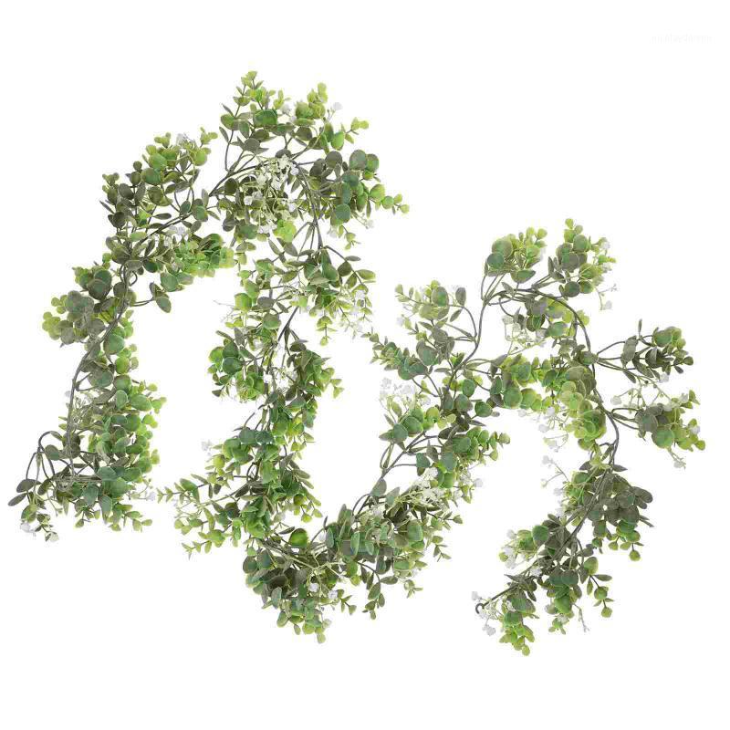 Decorative Flowers & Wreaths 1Pc Babysbreath Eucalyptus Leaf Rattan Design Fake Plant Hanging Ornament
Decorative Flowers & Wreaths 1Pc Babysbreath Eucalyptus Leaf Rattan Design Fake Plant Hanging Ornament