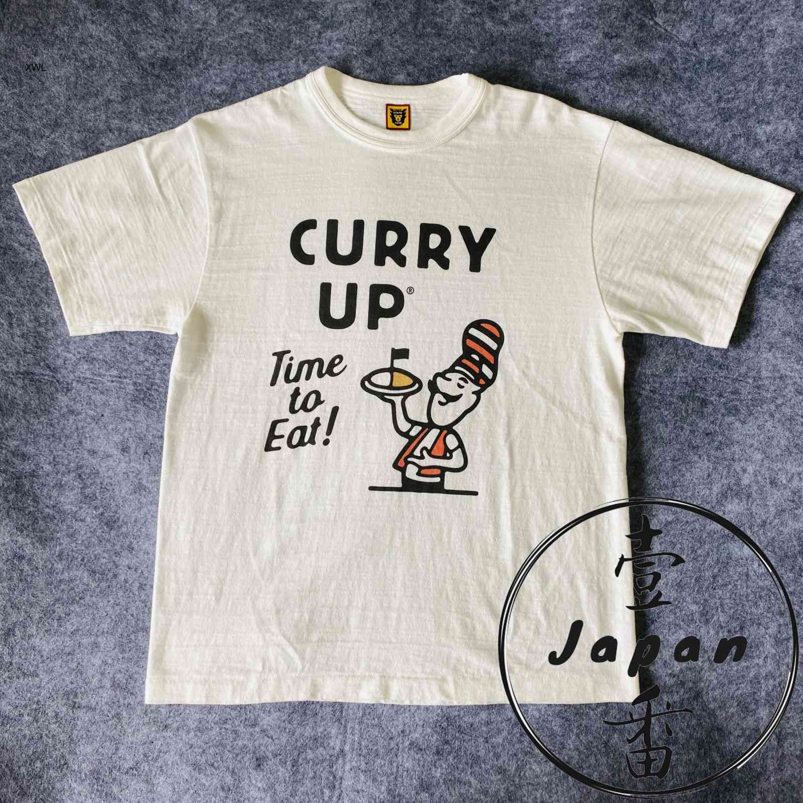 Human made Nigo 20ss curry up tee short sleeve T-shirt, White;black
Human made Nigo 20ss curry up tee short sleeve T-shirt, White;black