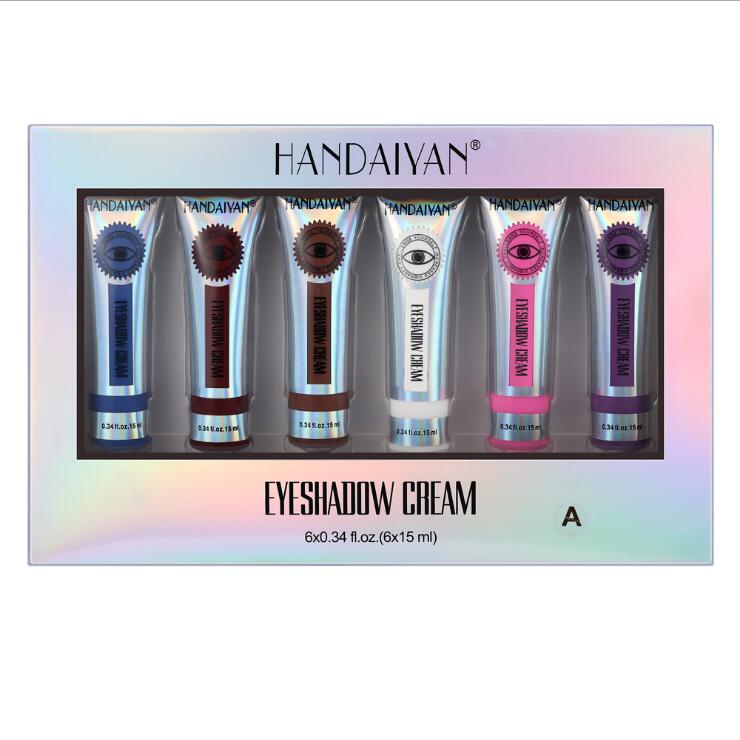 HANDAIYAN 6color/set Matte Color Eyeshadow Lasting Not Easy To Fade EyeShadow Milk Multi-function Eye Shadow 15ml Make up dhl, Customize
HANDAIYAN 6color/set Matte Color Eyeshadow Lasting Not Easy To Fade EyeShadow Milk Multi-function Eye Shadow 15ml Make up dhl, Customize