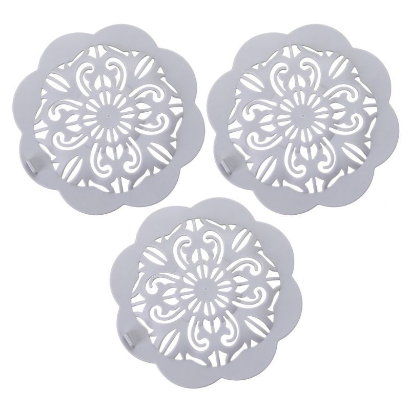 3x Hair Catcher Bath Removal Shower Soap Sink Cover Val Bassin Stopper Filter 40JA