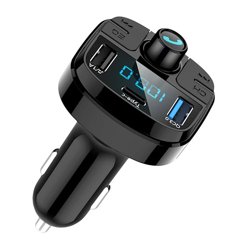 Fast Car Chargers USB Quick Charge QC 3.0 Bluetooth 5.0 FM Transmitter MP3 Music Player Wireless Adapter Modulator Handsfree Calling Audio Receiver Fo