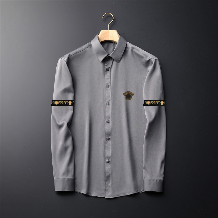 2021 luxury designer men's shirts fashion casual business social and cocktail shirt brand Spring Autumn slimming the most fashionable clothing M-3XL#118, Gray
2021 luxury designer men's shirts fashion casual business social and cocktail shirt brand Spring Autumn slimming the most fashionable clothing M-3XL#118, Gray