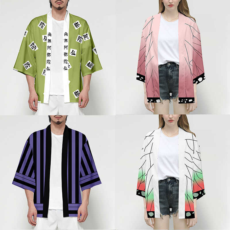 Anime Demon Slayer Kimetsu No Yaiba Tanjiro Kamado Nezuko Cosplay Costume Women Kimono Jackets Halloween Costumes For Men CS027 Q0821, Style 4
Anime Demon Slayer Kimetsu No Yaiba Tanjiro Kamado Nezuko Cosplay Costume Women Kimono Jackets Halloween Costumes For Men CS027 Q0821, Style 4