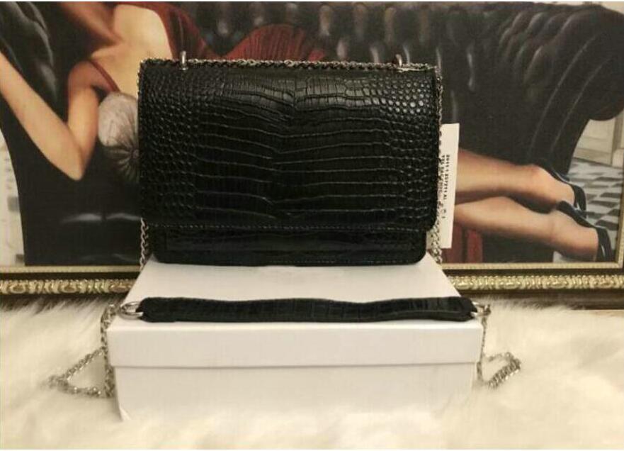 high-end Leather Patchwork Messenger Bag Women Chain Strap crocodile Shoulder Bags female CrossBody Ladies Purse handbag Totes dss j-8tr, Black
high-end Leather Patchwork Messenger Bag Women Chain Strap crocodile Shoulder Bags female CrossBody Ladies Purse handbag Totes dss j-8tr, Black
