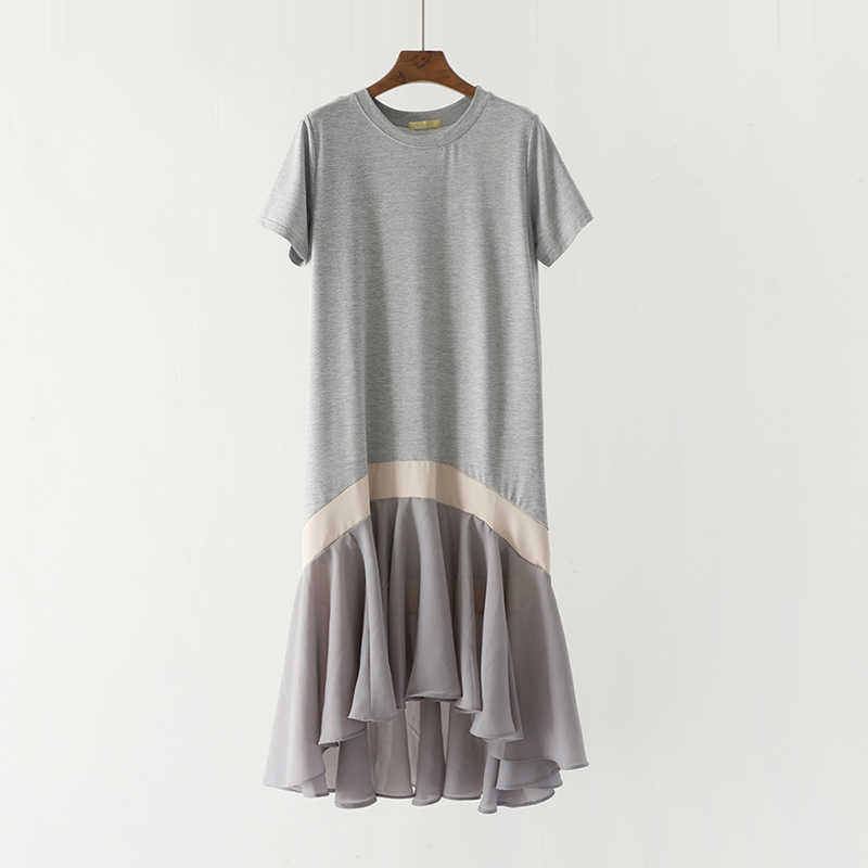 VANOVICH Summer Korean Style Short Sleeve Fashion Casual Splice Chiffon Dress Female Round Collar Women Clothing 210615, Grey
VANOVICH Summer Korean Style Short Sleeve Fashion Casual Splice Chiffon Dress Female Round Collar Women Clothing 210615, Grey