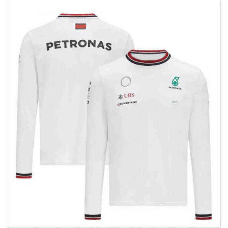 Petronas Sweatshirts Mens t Shirts Luxury Brand Mercedes F1 Formula One Racing Women Casual Long Sleeve T-shirts Benz Lewis Hamilton Team Work Clothes 69pv