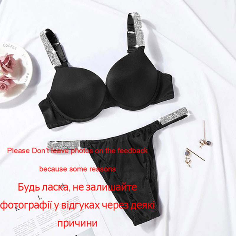 Secrets For Sexy Women Hot Bikini Thong Underwear Women's Panties Adjustable Push Up Bra Set Letter Rhinestone Lingerie Deep V X0526, Red;black
Secrets For Sexy Women Hot Bikini Thong Underwear Women's Panties Adjustable Push Up Bra Set Letter Rhinestone Lingerie Deep V X0526, Red;black