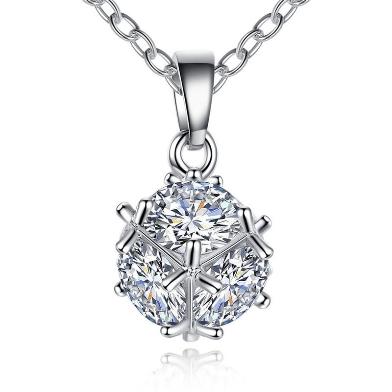 Pendant Necklaces Fashion Ball Necklace Lady Inlaid Transparent Zircon Round With Chain Jewelry Gift
Pendant Necklaces Fashion Ball Necklace Lady Inlaid Transparent Zircon Round With Chain Jewelry Gift