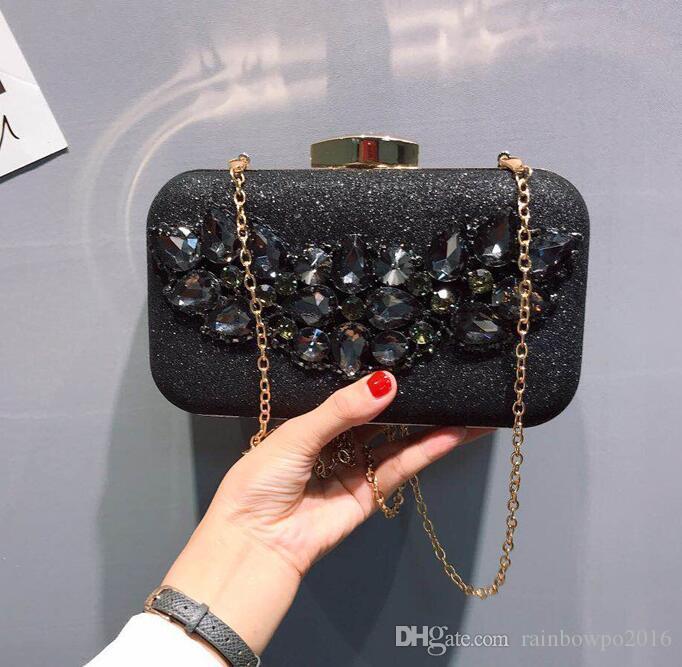 Factory wholesale women bag black diamond party dress handbag fashion blacks diamonds chain bags Joker partys night club dresses handbags, Black(boutique packaging)
Factory wholesale women bag black diamond party dress handbag fashion blacks diamonds chain bags Joker partys night club dresses handbags, Black(boutique packaging)