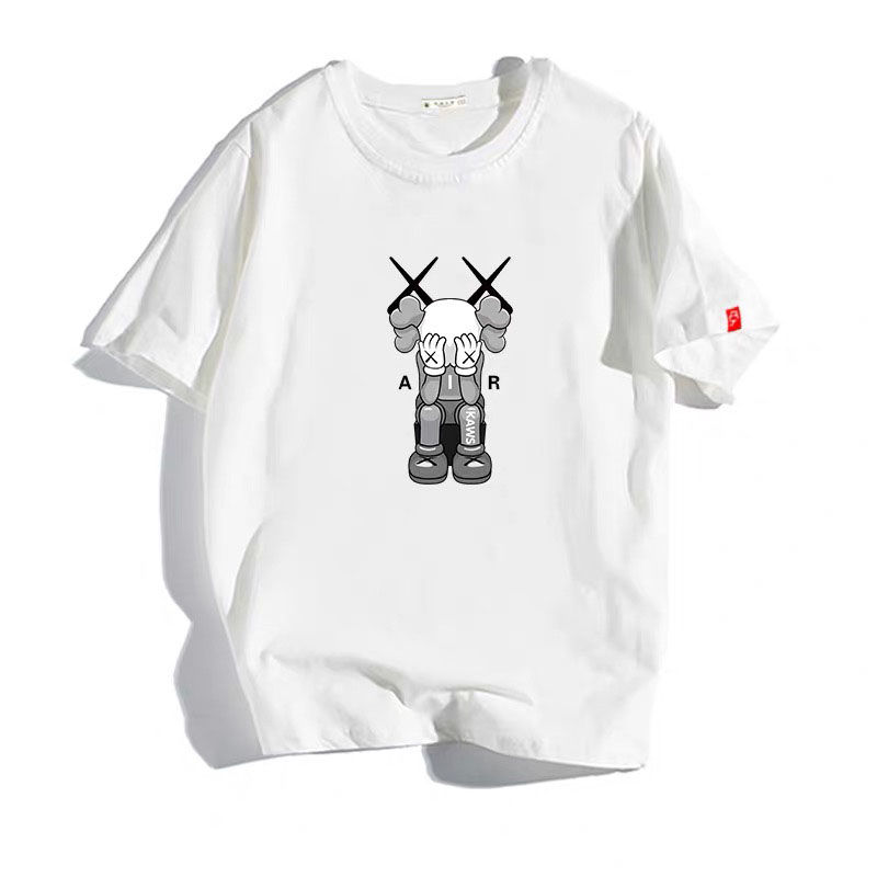 Men's and women's sesame Street t-shirt joint summer cotton loose print casual short-sleeved shirts kaws, White;black
Men's and women's sesame Street t-shirt joint summer cotton loose print casual short-sleeved shirts kaws, White;black