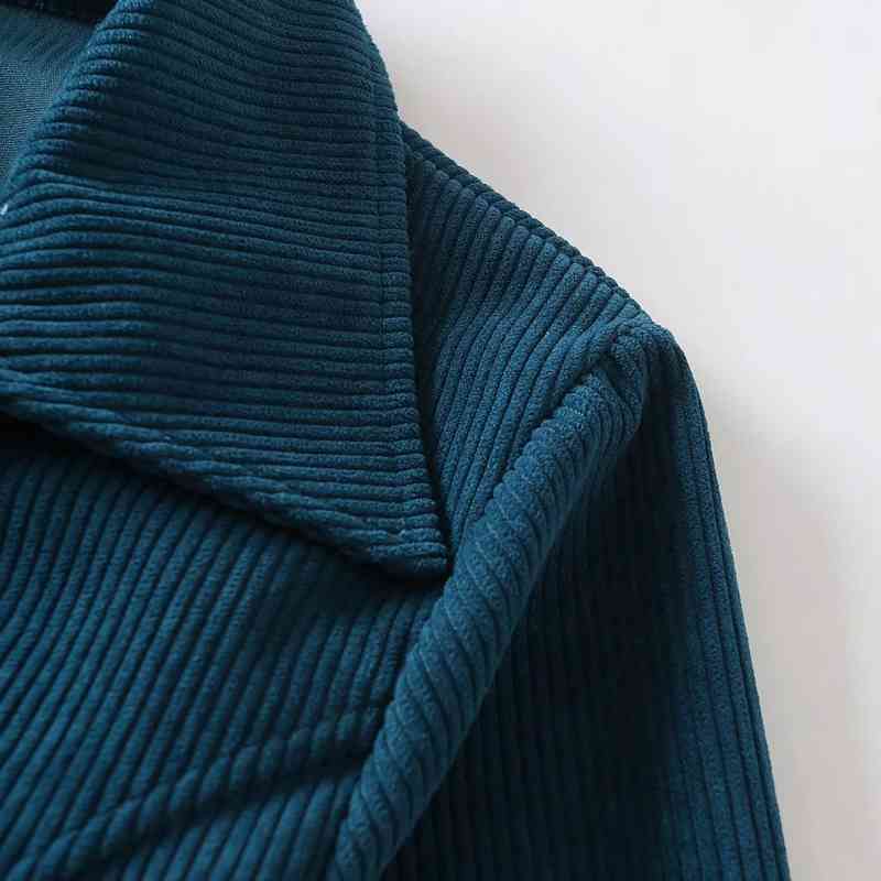 Fashion Women Zipper Decoration Sashes Corduroy Mini Dress Female Long Sleeve Clothes Casual Lady Loose Vestido D7169 210430