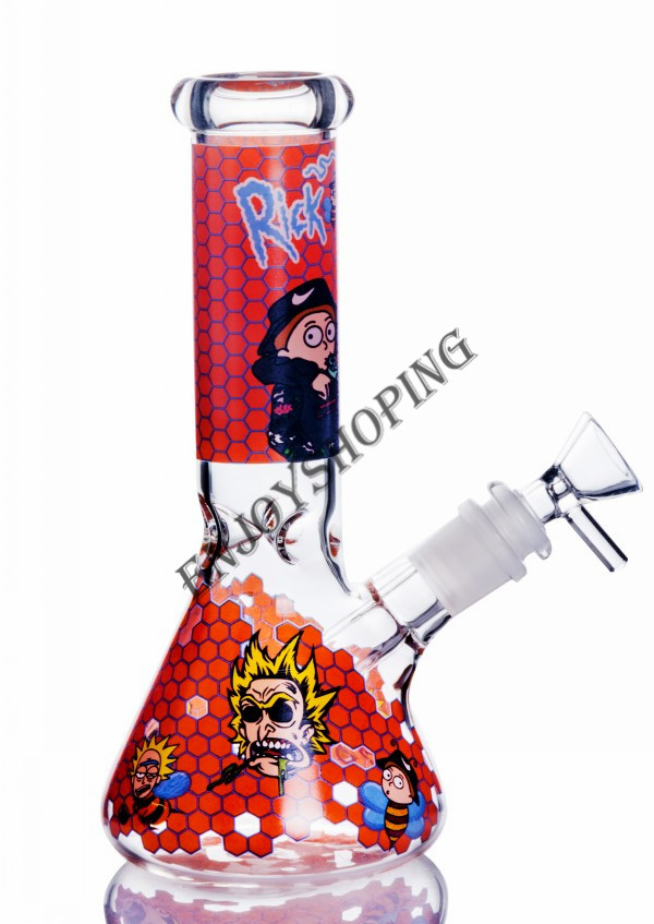 Red Morty Rick Printing Beaker Bong Diffused Downstem Perc Dab Rig Recycler Glass Bong Thich Glass Water Bongs with Banger
Red Morty Rick Printing Beaker Bong Diffused Downstem Perc Dab Rig Recycler Glass Bong Thich Glass Water Bongs with Banger