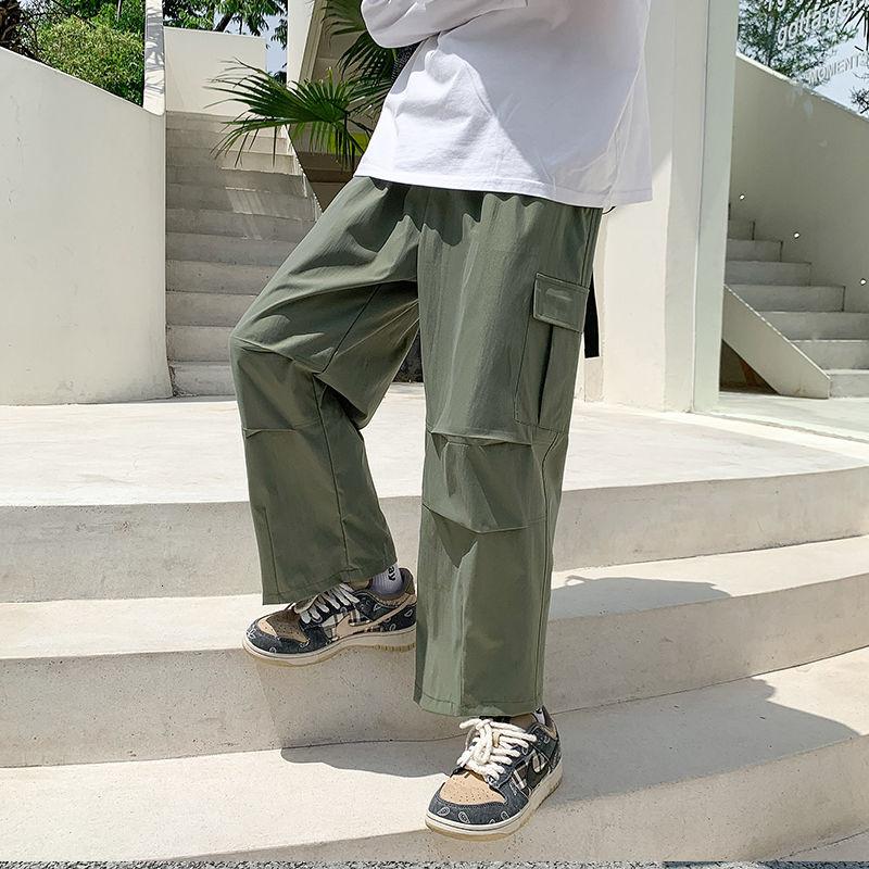 Men's Pants Pocket Cargo Fashion Drawstring Casual Men Streetwear Loose Hip Hop Wide Leg Mens Straight Trousers, Black
Men's Pants Pocket Cargo Fashion Drawstring Casual Men Streetwear Loose Hip Hop Wide Leg Mens Straight Trousers, Black