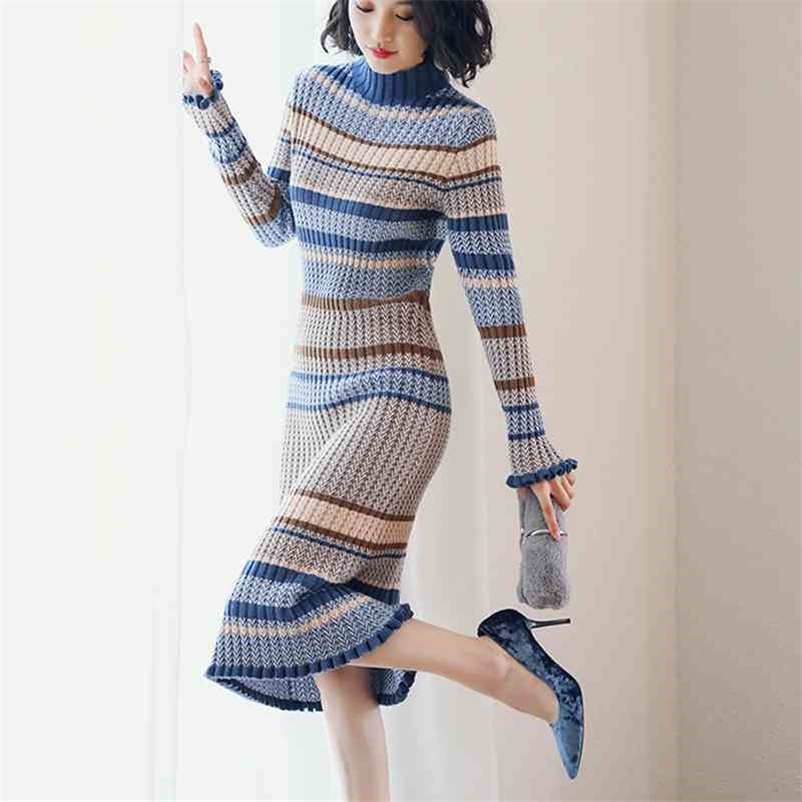 Knit dress high neck pullover autumn and winter wear style over the knee base Office Lady knitting Cotton Polyester 210603, Beige
Knit dress high neck pullover autumn and winter wear style over the knee base Office Lady knitting Cotton Polyester 210603, Beige