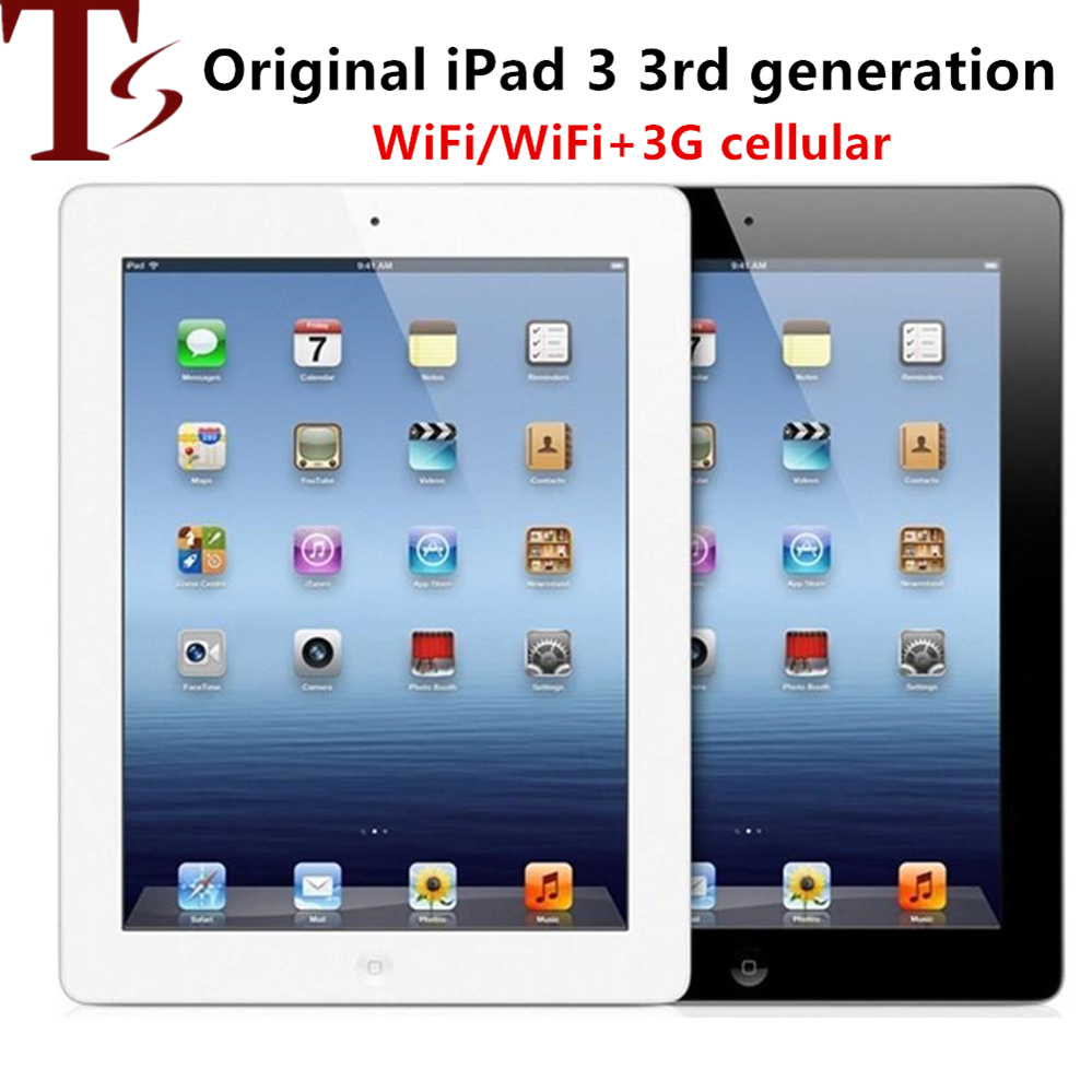 Refurbished original apple tablet iPad 3 Unlocked Wifi+3G 1GB RAM 32GB 64GB 9.7 inch Display IOS system, White
Refurbished original apple tablet iPad 3 Unlocked Wifi+3G 1GB RAM 32GB 64GB 9.7 inch Display IOS system, White