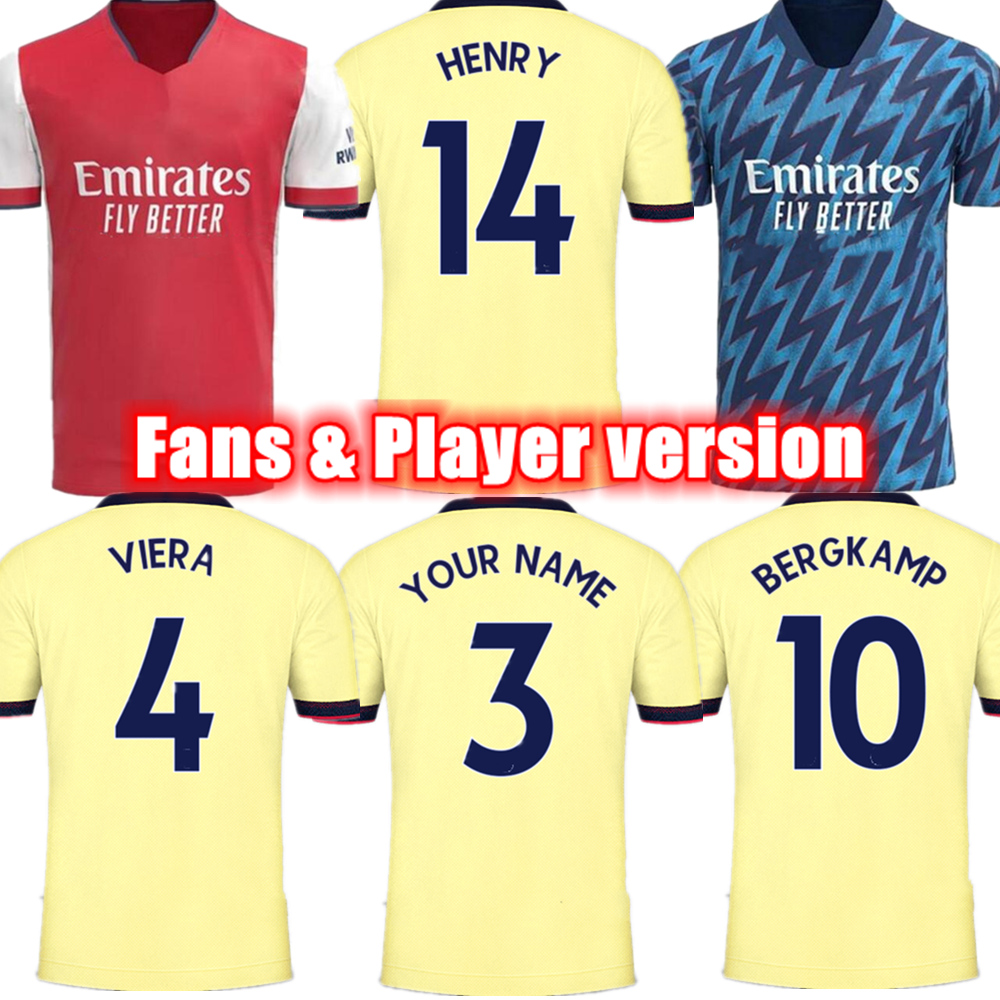 Arsen HENRY BERGKAMP player version Soccer Jerseys 2021-22 MARTINELLI Black jersey Football shirt Home and away Fan Soocer kit, 21-22 3rd
Arsen HENRY BERGKAMP player version Soccer Jerseys 2021-22 MARTINELLI Black jersey Football shirt Home and away Fan Soocer kit, 21-22 3rd