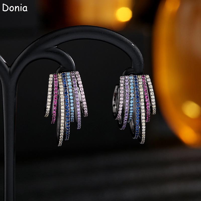Dangle & Chandelier Donia Jewelry European And American Fashion Irregular Geometric Earrings Wild Cute Micro-inlaid Zircon Line Female, Silver
Dangle & Chandelier Donia Jewelry European And American Fashion Irregular Geometric Earrings Wild Cute Micro-inlaid Zircon Line Female, Silver