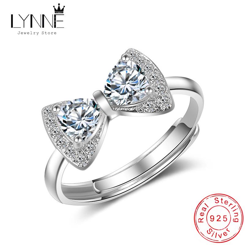 Cluster Rings LYNNE Jewelry Women Fine Fashion Austria Cubic Zirconia Bowknot 925 Sterling Silver Open Resizable Party CZ Ring Gift, Golden;silver
Cluster Rings LYNNE Jewelry Women Fine Fashion Austria Cubic Zirconia Bowknot 925 Sterling Silver Open Resizable Party CZ Ring Gift, Golden;silver