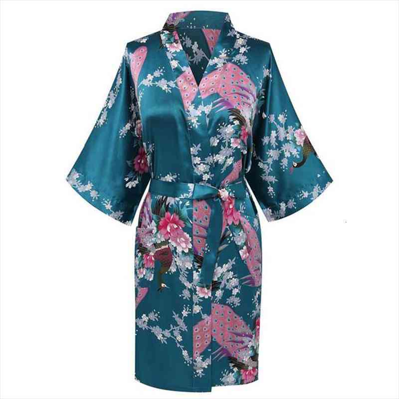 Sexy Bathrobe Gown Print Flower Peacock Sleepwear Women Nightwear Satin Kimono Home Clothes Negligee Plus Size S-3xl, Black;red
Sexy Bathrobe Gown Print Flower Peacock Sleepwear Women Nightwear Satin Kimono Home Clothes Negligee Plus Size S-3xl, Black;red