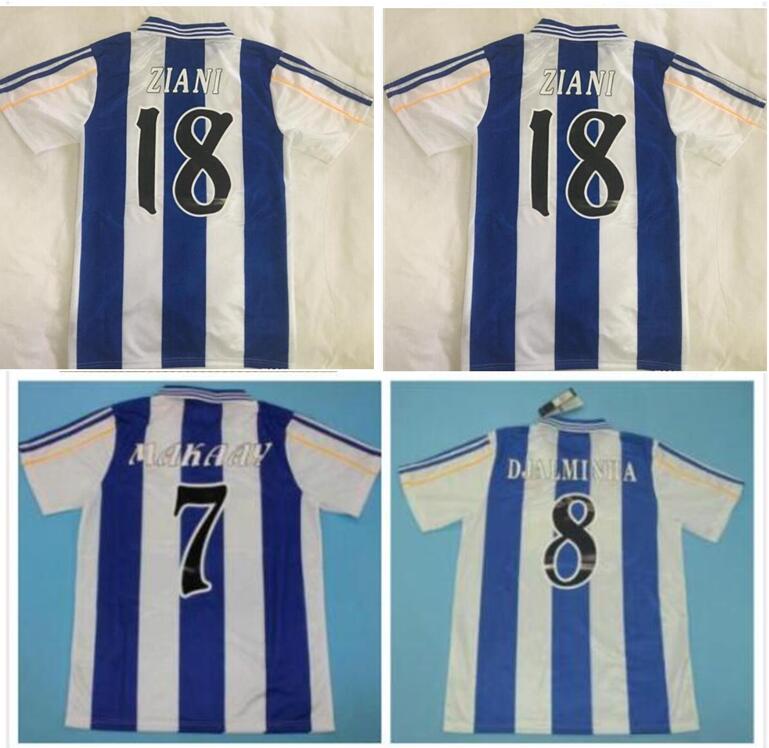 1999 2000 Deportivo de La Coruña retro soccer jersey 99 00 Coruna VALERON MAKAAY bebeto BITINHO classic vintage football shirt
1999 2000 Deportivo de La Coruña retro soccer jersey 99 00 Coruna VALERON MAKAAY bebeto BITINHO classic vintage football shirt