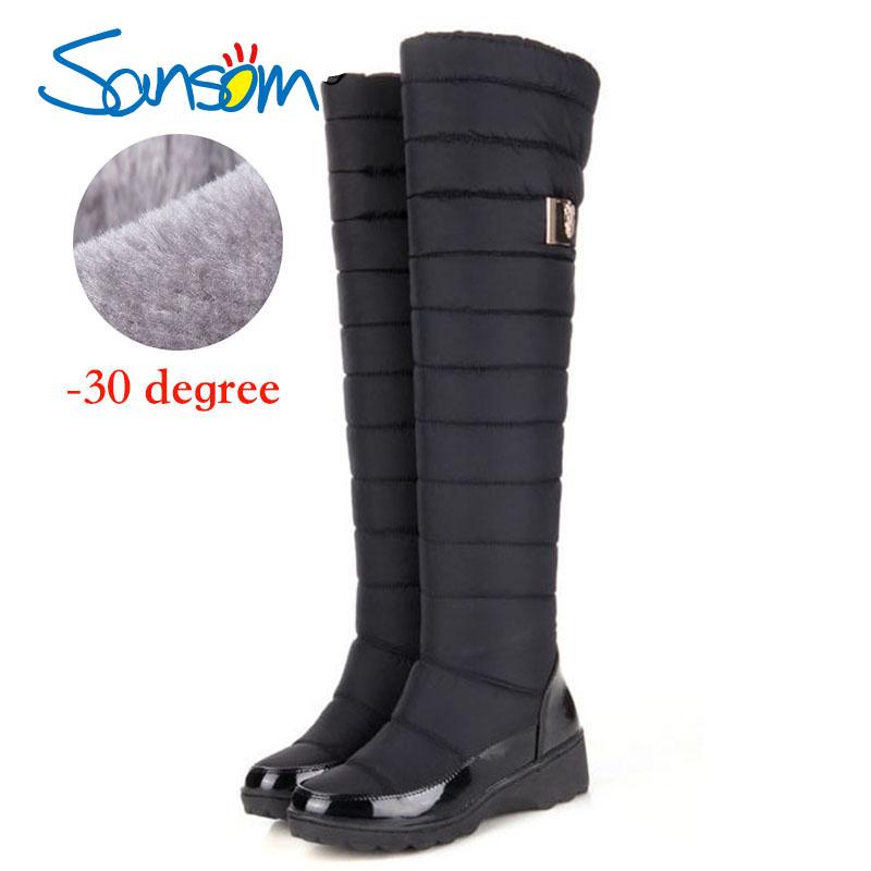 Boots 2021 Round Toe Knee High Wedge Heel Velvet Sleeve Mother Down Snow Winter Knee-high Women HX-53, Black
Boots 2021 Round Toe Knee High Wedge Heel Velvet Sleeve Mother Down Snow Winter Knee-high Women HX-53, Black