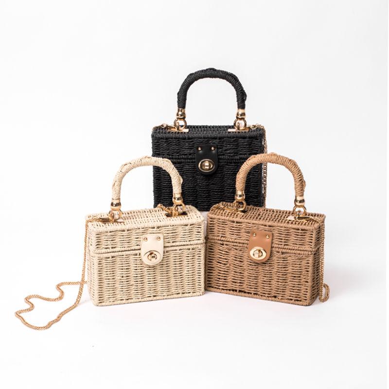 Evening Bags Olsitti - Women's Black Straw Shoulder Bag, Hand Woven Strap, Straw, Beach, Summer
Evening Bags Olsitti - Women's Black Straw Shoulder Bag, Hand Woven Strap, Straw, Beach, Summer