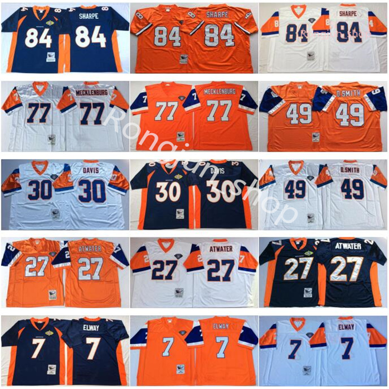 NCAA Football 7 John Elway 27 Steve Atwater 30 Terrell Davis 49 D.Smith 57 Jackson 65 Zimmerman 77 Karl Mecklenburg 84 Shannon Sharpe Jerseys Vintage, As picture
NCAA Football 7 John Elway 27 Steve Atwater 30 Terrell Davis 49 D.Smith 57 Jackson 65 Zimmerman 77 Karl Mecklenburg 84 Shannon Sharpe Jerseys Vintage, As picture