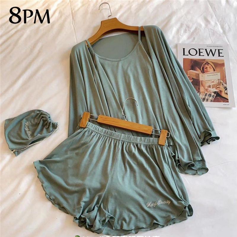 Women's Sleepwear Summer Women Modal Viscose Pajamas Set Ladies Cotton Fashion Shorts Short Sleeve Comfort Soft Home Wear Ouc185, Black
Women's Sleepwear Summer Women Modal Viscose Pajamas Set Ladies Cotton Fashion Shorts Short Sleeve Comfort Soft Home Wear Ouc185, Black