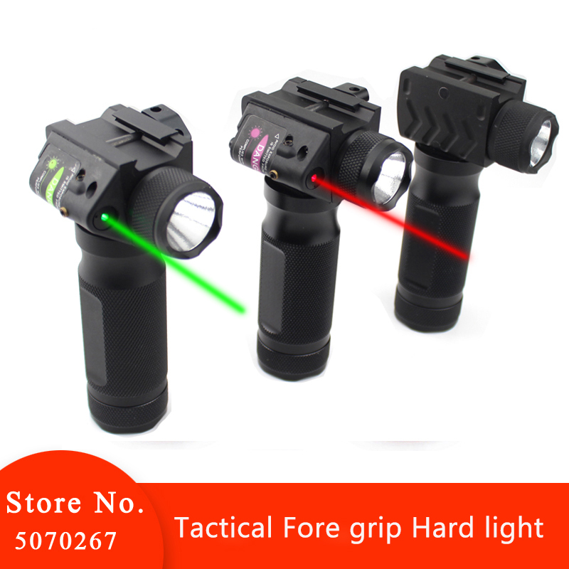 Tactical Fore grip Hard light LED Flashlight with red Green Laser fore grip laser for gun hunting 210322
Tactical Fore grip Hard light LED Flashlight with red Green Laser fore grip laser for gun hunting 210322