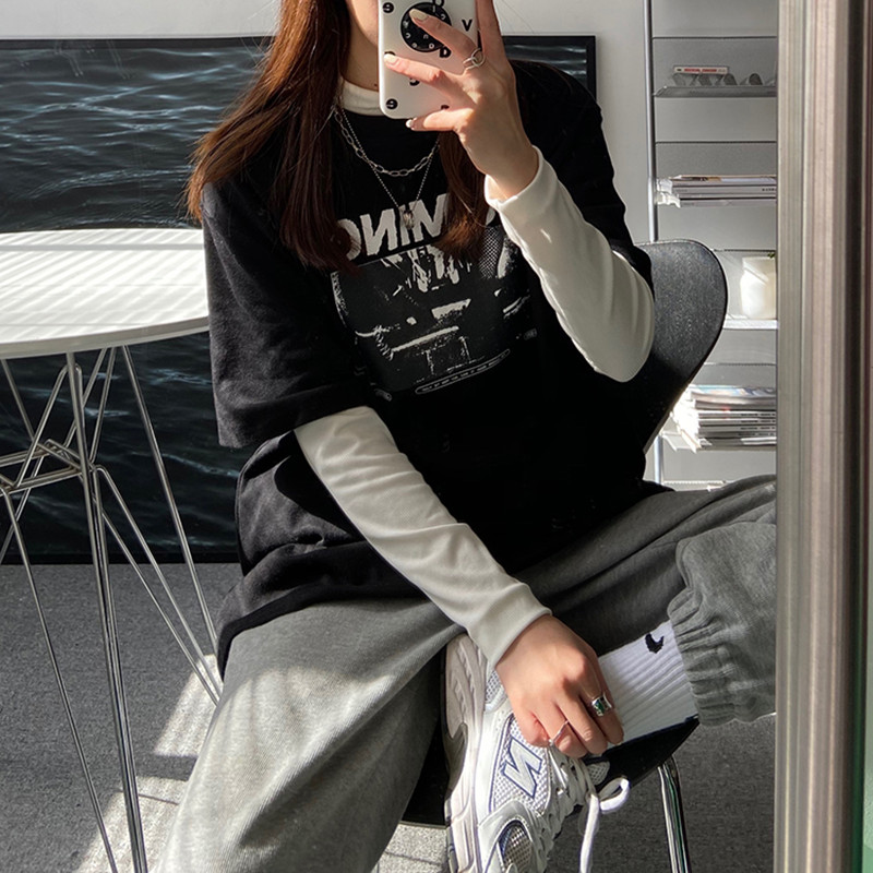 2 colors spring autumn women loose tops korean style large letter print short sleeve t-shirts womens tee shirt femme (F4239), White
2 colors spring autumn women loose tops korean style large letter print short sleeve t-shirts womens tee shirt femme (F4239), White