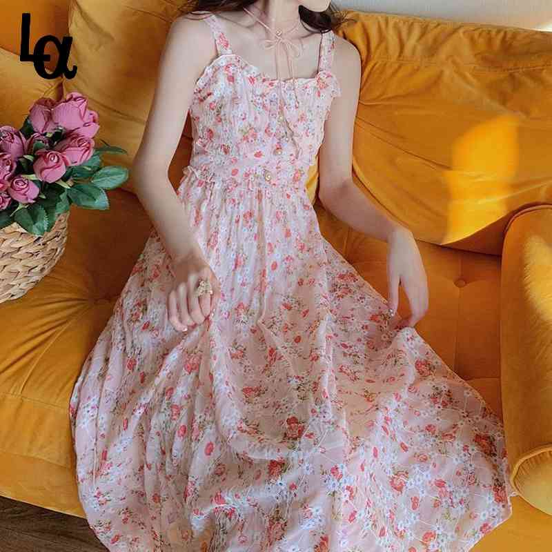 Vingate Elegant Dress Women Sleeveless Square Collar Floral Sweet Strap Beach Korean Summer 210519, Pink
Vingate Elegant Dress Women Sleeveless Square Collar Floral Sweet Strap Beach Korean Summer 210519, Pink