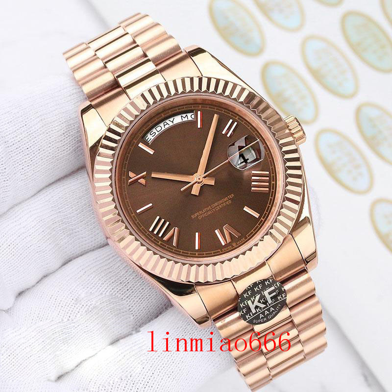 rose gold watch fashion luxury ladies women mens sapphire designer mechanical automatic movement daydate wrist kfactory, Slivery;brown
rose gold watch fashion luxury ladies women mens sapphire designer mechanical automatic movement daydate wrist kfactory, Slivery;brown